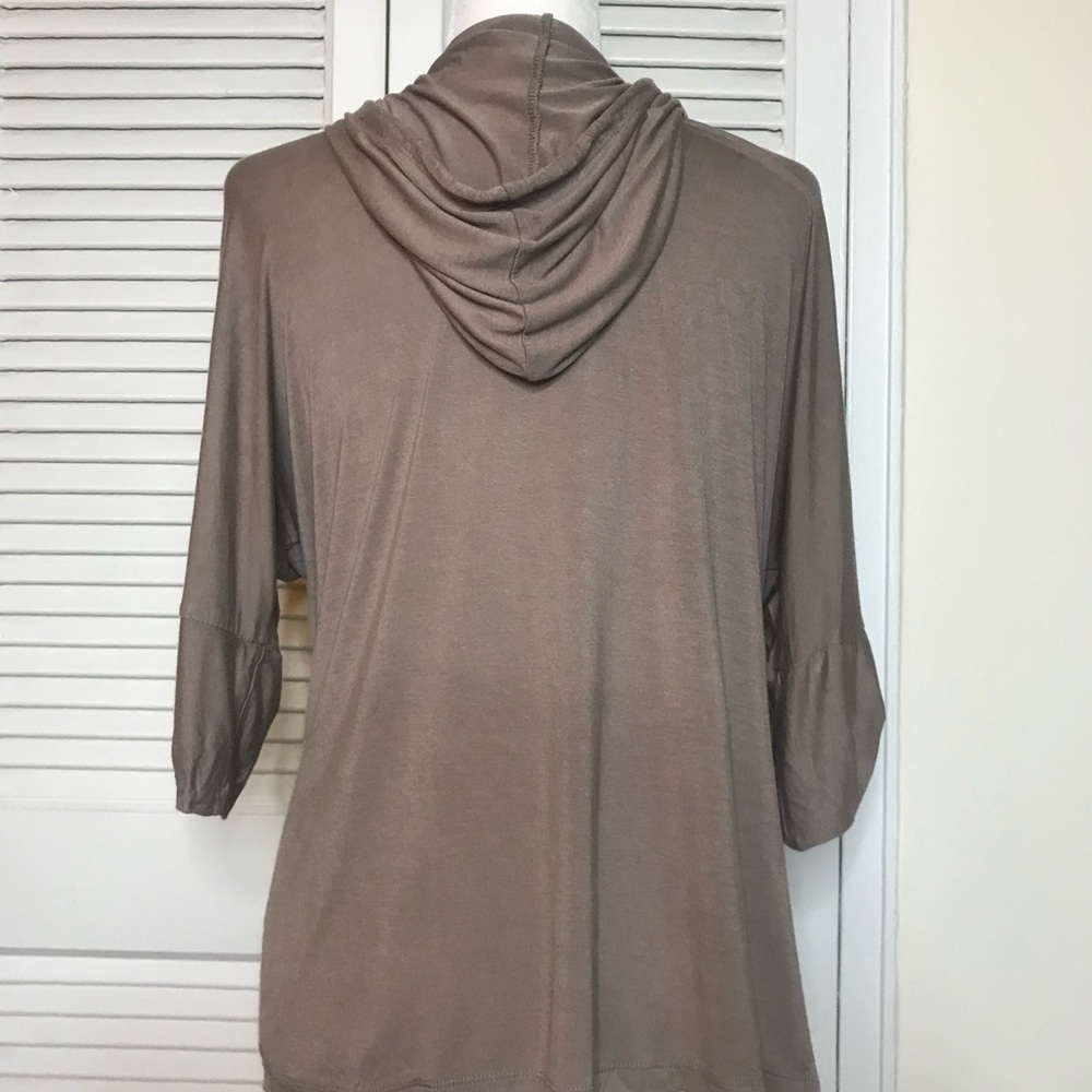 Vintage Oversized Short Sleeve Grey Hoodie - Picture 5 of 5